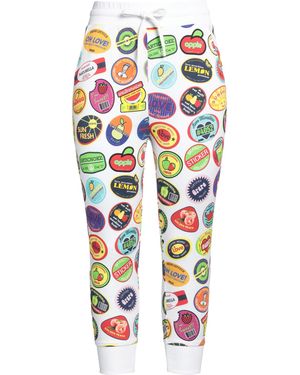 Love Moschino Pants Cotton, Elastane - White