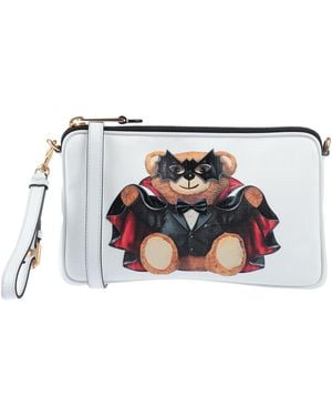 Moschino Couture -- Cross-Body Bag Soft Leather - White