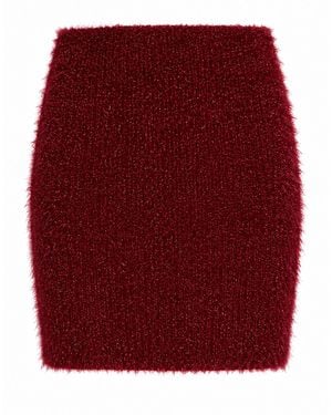8pm Rust Mini Skirt Polyamide, Acrylic, Viscose, Wool - Red