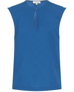 Mugler Top Virgin Wool, Elastane - Blue