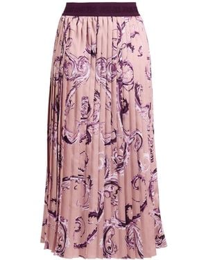 Versace Jeans Couture Antique Rose Midi Skirt Polyester - Pink