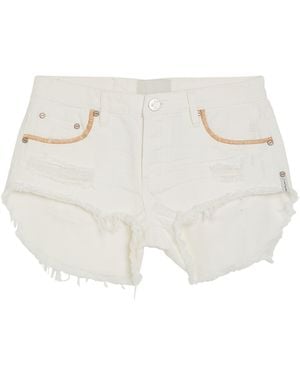 One Teaspoon Denim Shorts - White