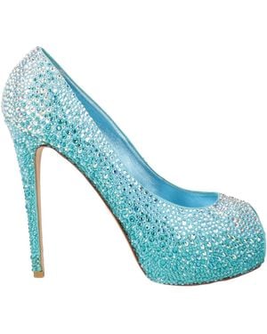 Le Silla Pumps Textile Fibers - Blue