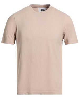 Alpha Studio Taupe T-Shirt Cotton, Elastane - Pink