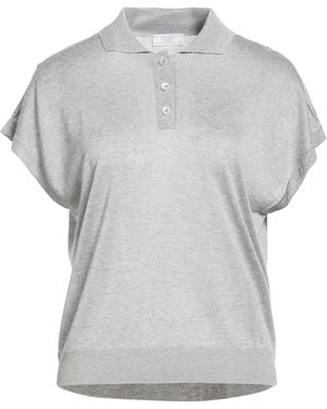 Peserico Polo Shirt Viscose, Polyester - Grey