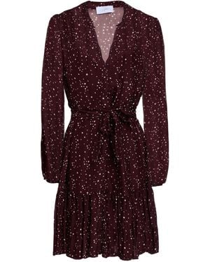 Soallure Chocolate Mini Dress Viscose, Silk - Purple