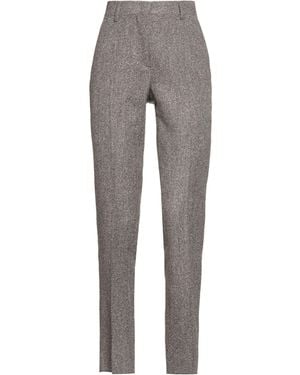 Brian Dales Khaki Pants Wool, Polyamide, Silk, Linen - Gray