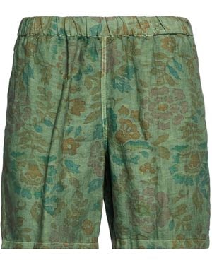 120% Lino Shorts & Bermuda Shorts - Green