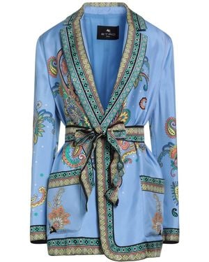 Etro Blazer Silk - Blue