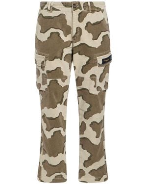 Aeronautica Militare Light Trousers Cotton, Elastane - Natural