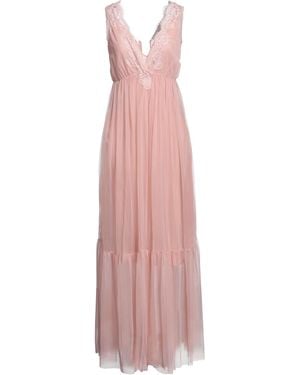 ERMANNO FIRENZE Blush Maxi Dress Polyamide - Pink