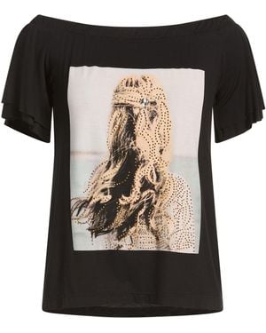 Siste's T-Shirt Viscose, Elastane - Black