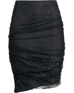 Pinko Mini Skirt Nylon, Elastane - Blue