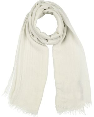 Rick Owens Light Scarf Modal, Linen, Nylon - White