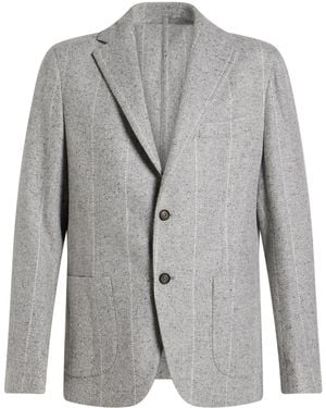 Eleventy Blazer Cashmere, Silk - Gray