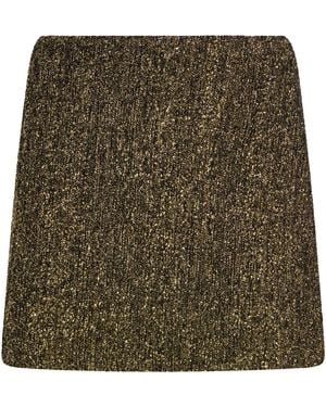 ViCOLO Mini Skirt Viscose, Polyamide, Polyester, Synthetic Fibers, Wool - Green