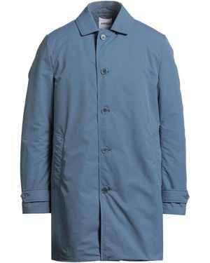 Aspesi Slate Overcoat & Trench Coat Polyester - Blue
