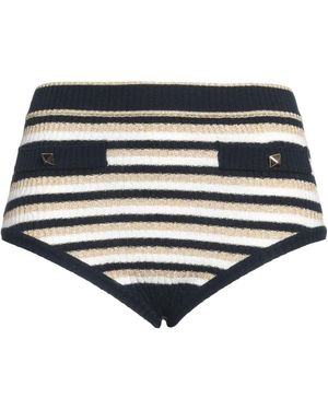Valentino Garavani Midnight Shorts & Bermuda Shorts Virgin Wool, Viscose, Metallic Fibre, Polyamide, Elastane - White
