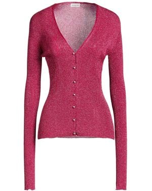 Lanvin Fuchsia Cardigan Metallic Polyester, Polyamide - Red
