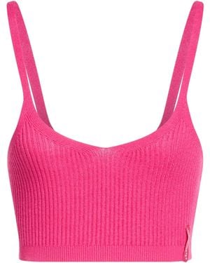 hinnominate Fuchsia Top Viscose, Elastane - Pink