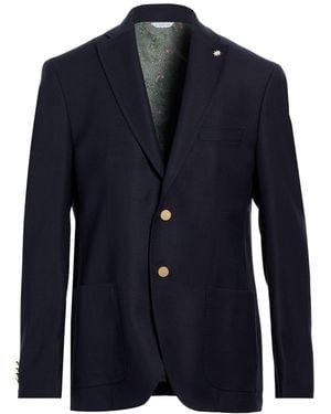 Manuel Ritz Midnight Blazer Virgin Wool - Blue