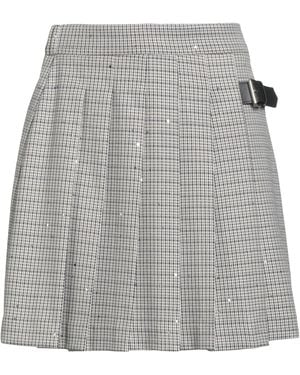 Shirtaporter Sand Mini Skirt Polyester, Viscose, Elastane - Gray