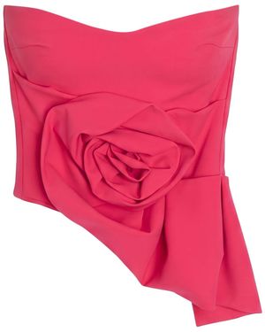 La Petite Robe Di Chiara Boni Top Polyamide, Elastane - Red
