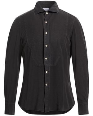 Boglioli Dark Shirt Lyocell - Black