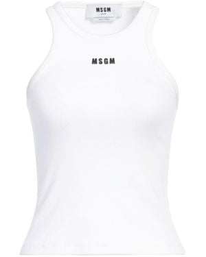 MSGM Tank Top - White