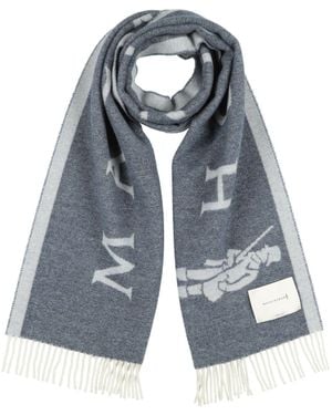 Mackintosh Edinburgh Wool Scarf -- Scarf Wool - Blue