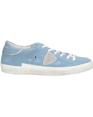 Philippe Model Trainers Leather, Textile Fibres - Blue