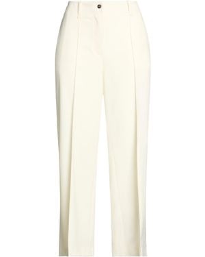 Beatrice B. Ivory Pants Polyester, Virgin Wool, Elastane - White