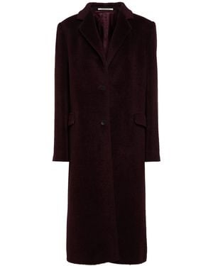 Tagliatore Plum Coat Alpaca Wool, Virgin Wool - Black