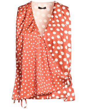 Hanita Rust Top Polyester, Elastane - Red