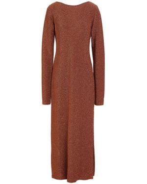 Ottod'Ame Midi Dress Viscose, Polyester, Nylon, Elastane - Red