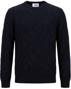 Alpha Studio Pullover - Blau
