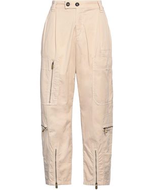 Pinko Trousers Cotton, Elastane - Natural