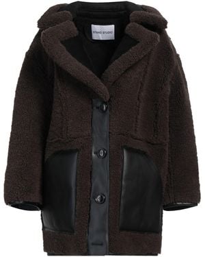Stand Studio Shearling- & Kunstfell - Schwarz
