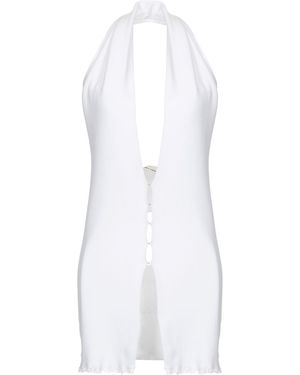 Liviana Conti Tailored Vest Cotton - White