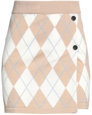 MSGM Mini Skirt Virgin Wool - Natural