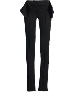 Off-White c/o Virgil Abloh Trousers Viscose, Polyamide, Elastane - Black