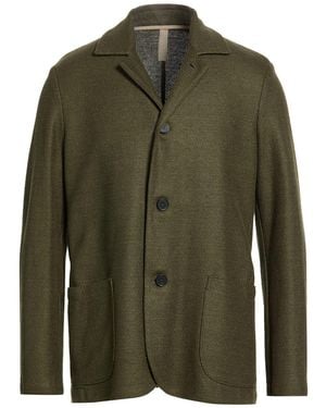 Harris Wharf London Military Jacket Linen, Cotton - Green
