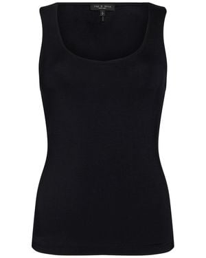 Rag & Bone Tank Top Modal, Elastane - Black