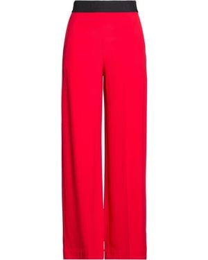 Liviana Conti Trousers Viscose, Acetate - Red