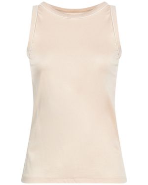 Eleventy Tank Top Lyocell, Cotton - Natural
