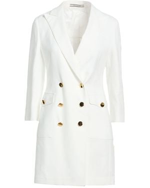 Tagliatore 0205 Mini Dress Viscose, Polyamide, Elastane - White