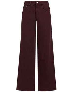 Department 5 Burgundy Pants Cotton - Purple