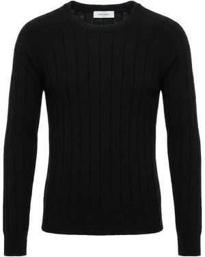 Gran Sasso Jumper Virgin Wool, Cashmere, Viscose - Black