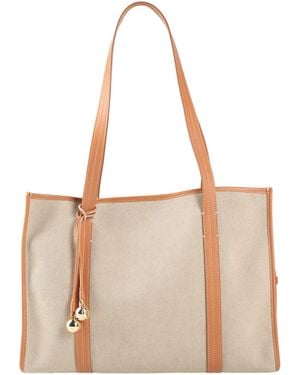 Sandro Shoulder Bag Cotton, Cowhide - Natural