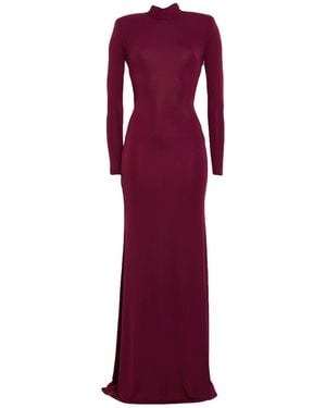 The New Arrivals Ilkyaz Ozel Garnet Maxi Dress Polyester, Elastane - Purple